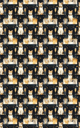 New Year's Celebration Cats (Exotic Shorthair) Wrapping Paper - London Penny Gift Wrap