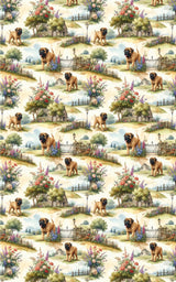English Countryside Mastiff Wrapping Paper - London Penny Gift Wrap