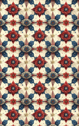 Americana Ribbon Rosettes Wrapping Paper - London Penny Gift Wrap