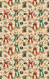 LIMITED TIME | Retro Christmas Dance Party Wrapping Paper - London Penny Gift Wrap