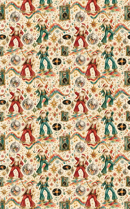 LIMITED TIME | Retro Christmas Dance Party Wrapping Paper