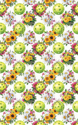 Floral Pickleball Bouquet Wrapping Paper - London Penny Gift Wrap
