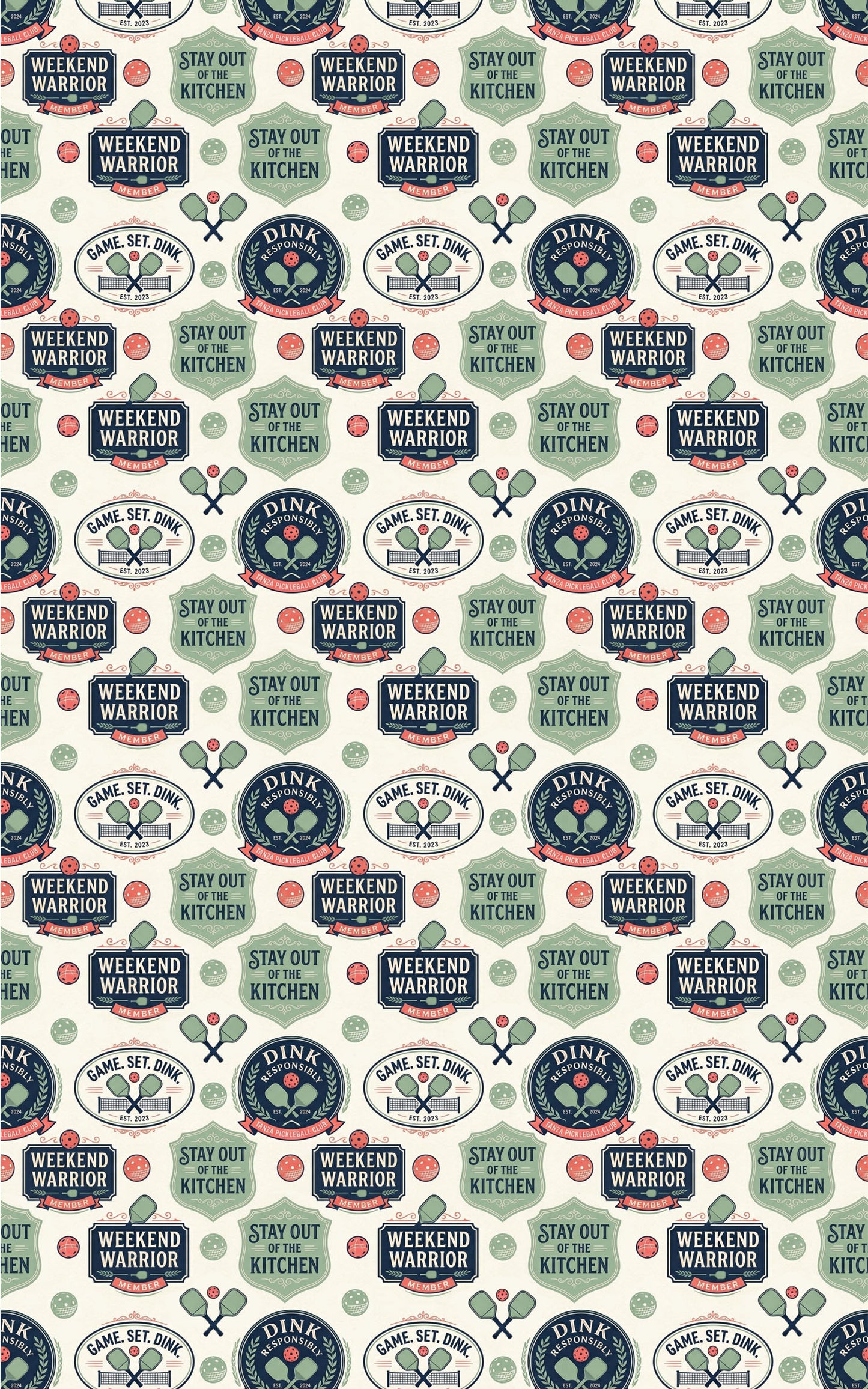 The Pickleball Social Club Wrapping Paper
