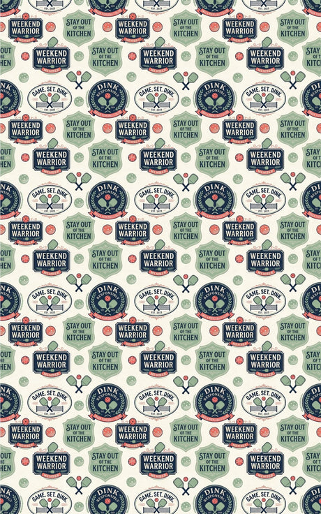 The Pickleball Social Club Wrapping Paper - London Penny Gift Wrap