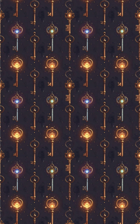 Arcane Key Questline Glossy Wrapping Paper - London Penny Gift Wrap