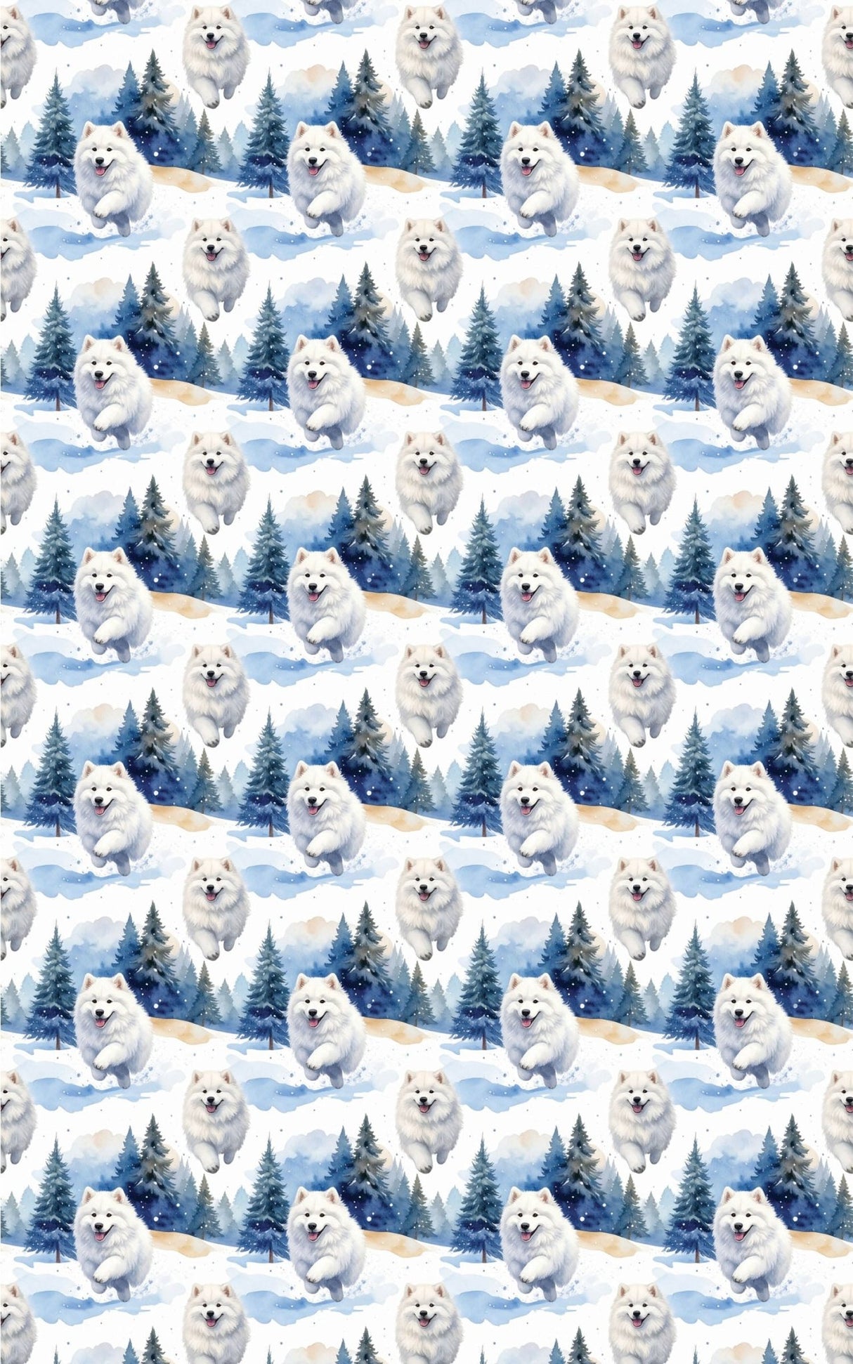 Samoyed Winter Wonderland Wrapping Paper - London Penny Gift Wrap