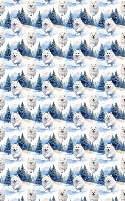Samoyed Winter Wonderland Wrapping Paper