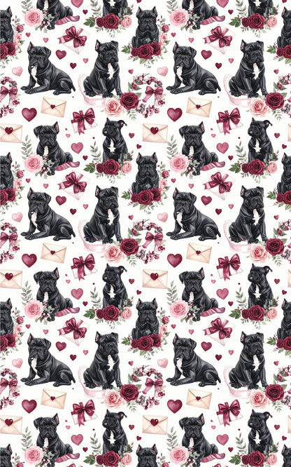 Valentine's Romance (Cane Corso) Wrapping Paper - London Penny Gift Wrap