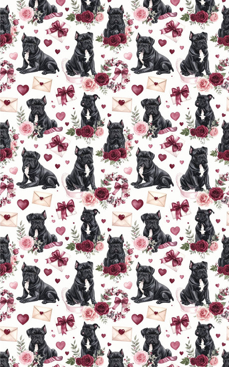 Valentine's Romance (Cane Corso) Wrapping Paper - London Penny Gift Wrap