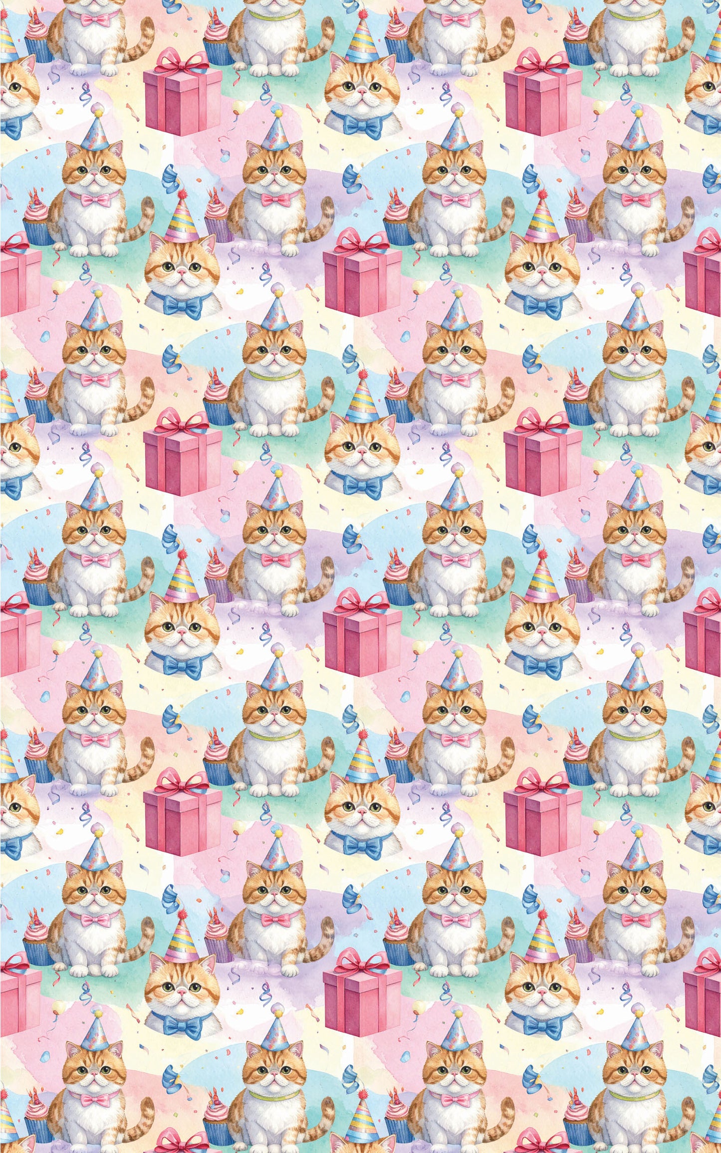 Presents and Birthday (Exotic Shorthair) Wrapping Paper