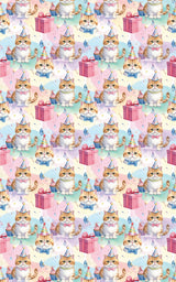 Presents and Birthday (Exotic Shorthair) Wrapping Paper - London Penny Gift Wrap