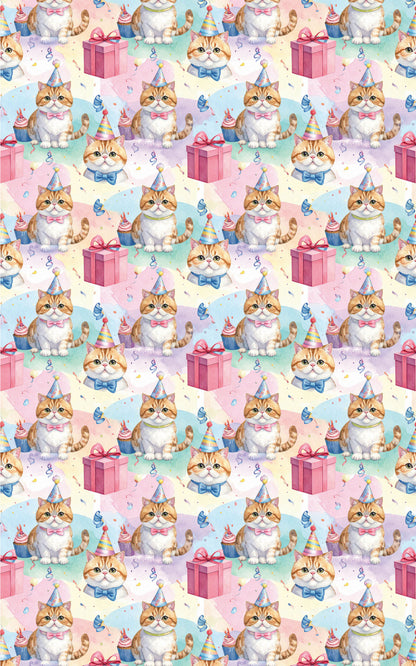 Presents and Birthday (Exotic Shorthair) Wrapping Paper
