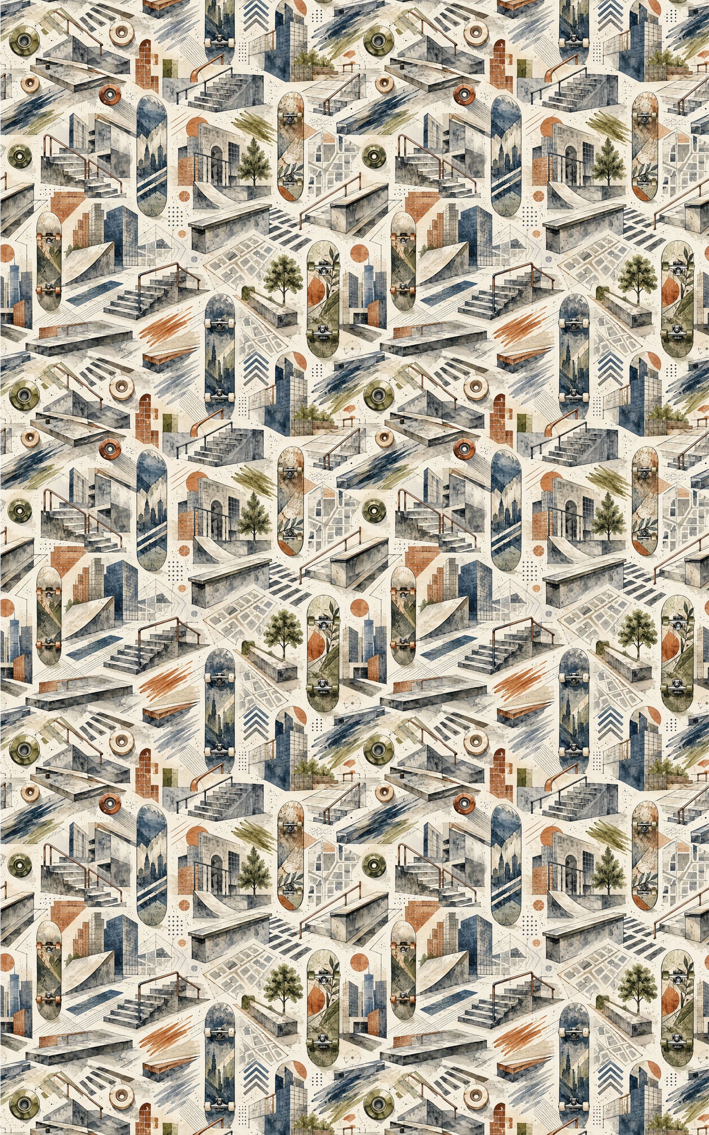 Street Geometry Wrapping Paper