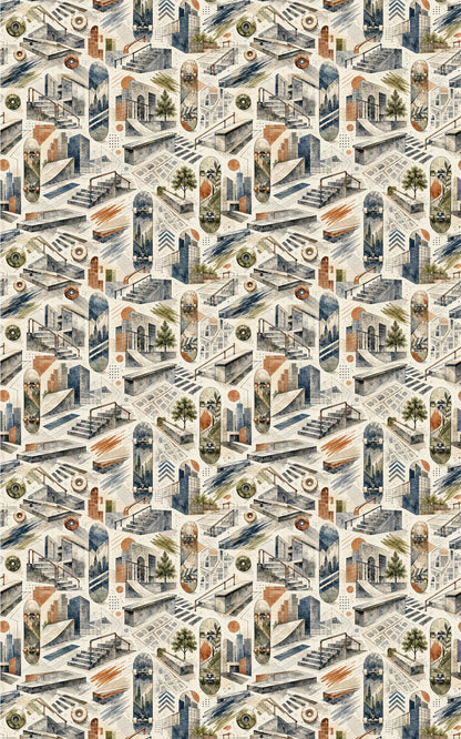 Street Geometry Wrapping Paper