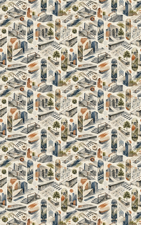 Street Geometry Wrapping Paper - London Penny Gift Wrap