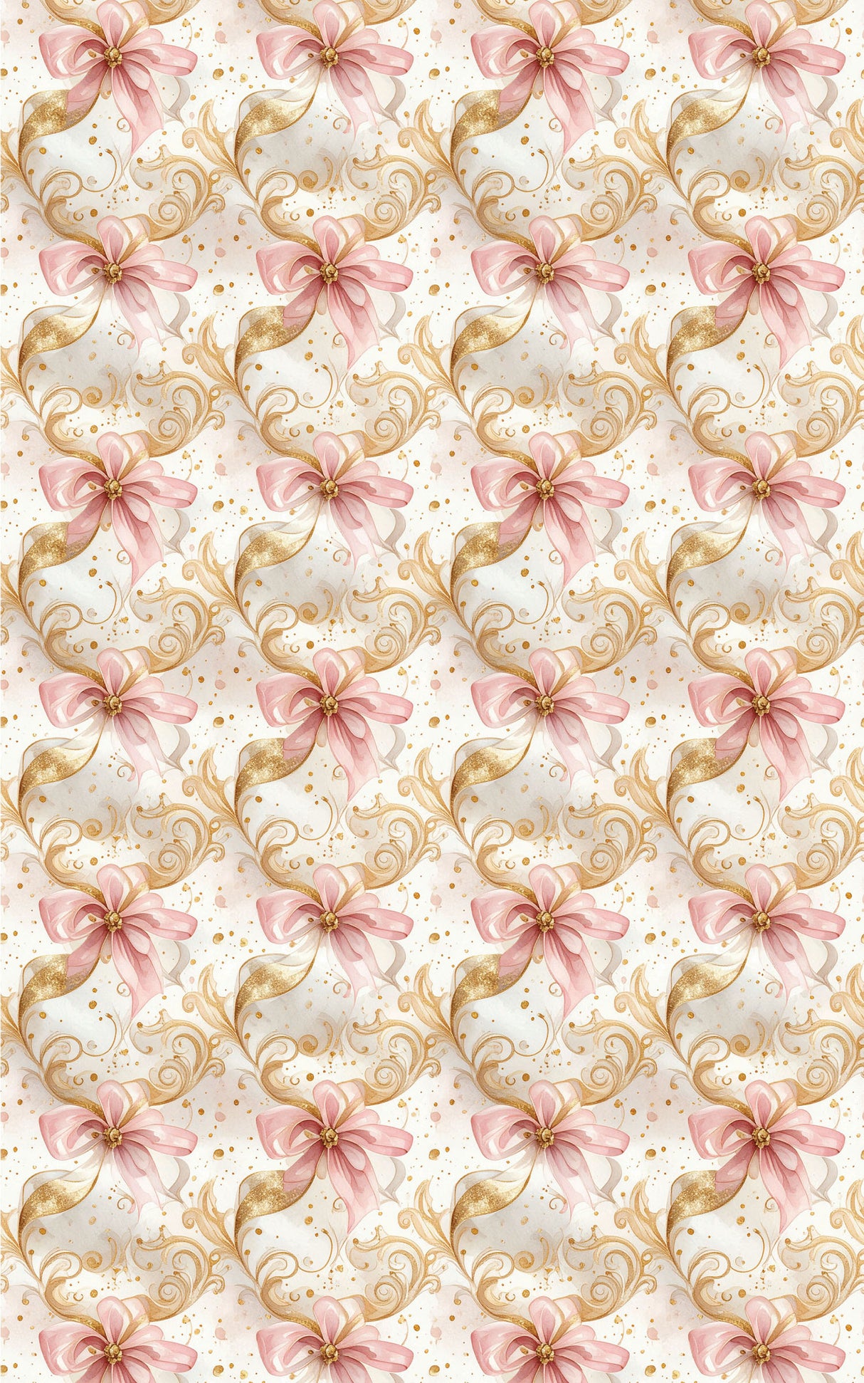 Golden Celebration Filigree Wrapping Paper