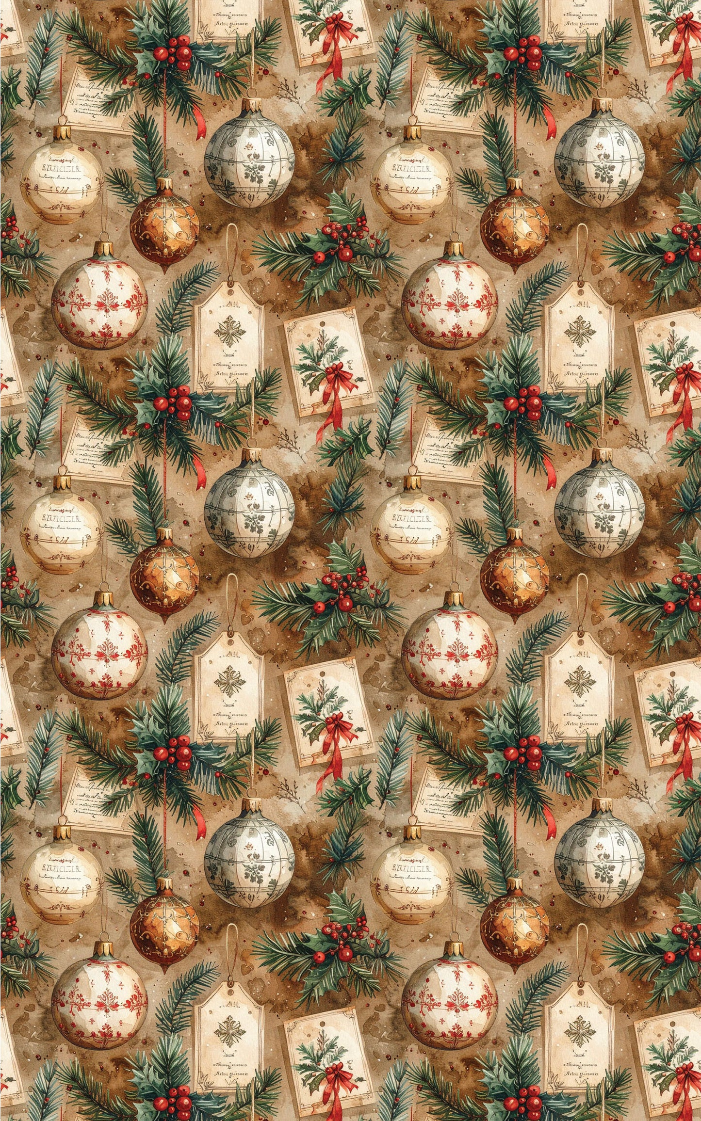 LIMITED TIME | Vintage Ornament Registry Wrapping Paper