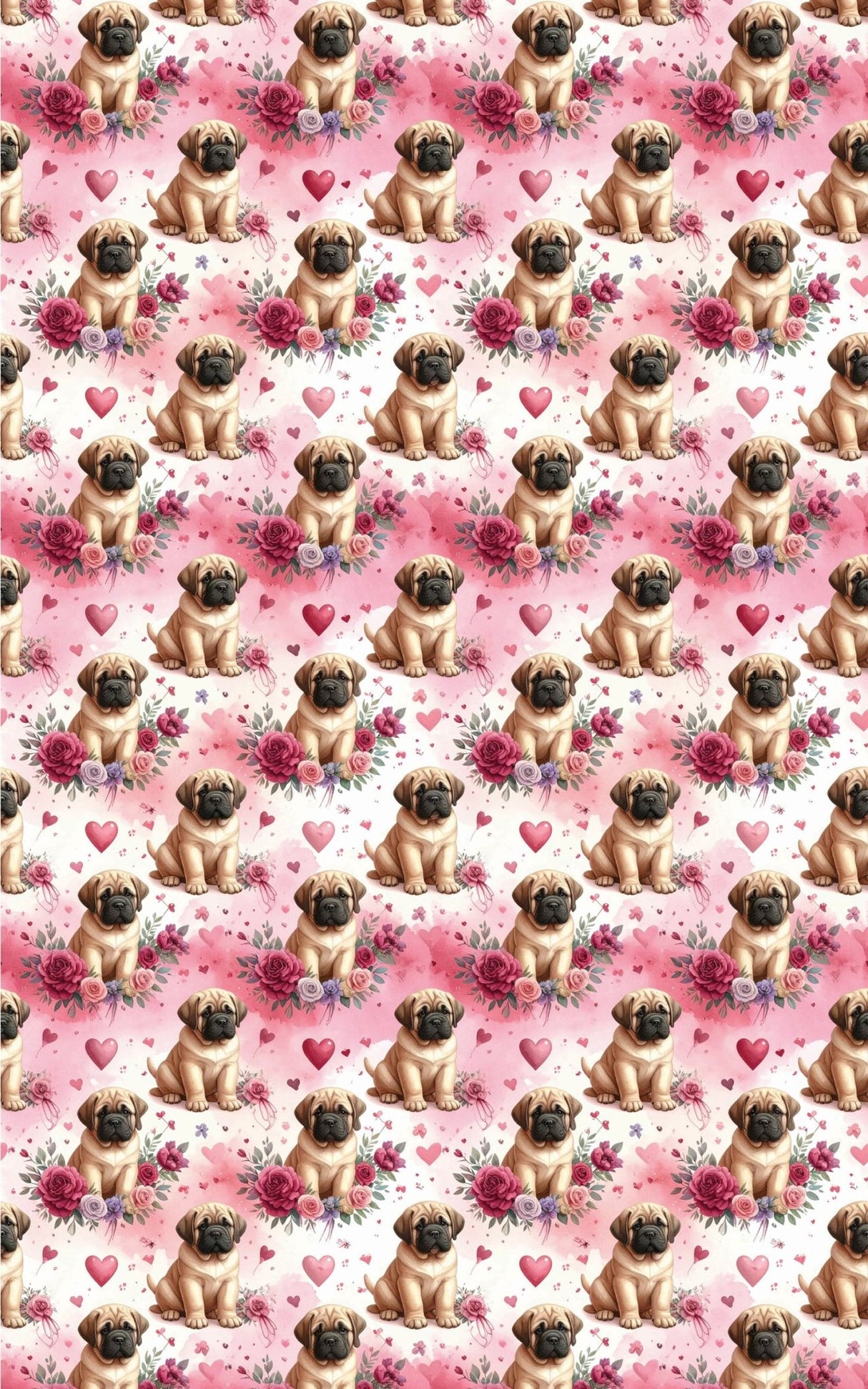 Valentine's Gentle Giants (English Mastiff) Wrapping Paper - London Penny Gift Wrap