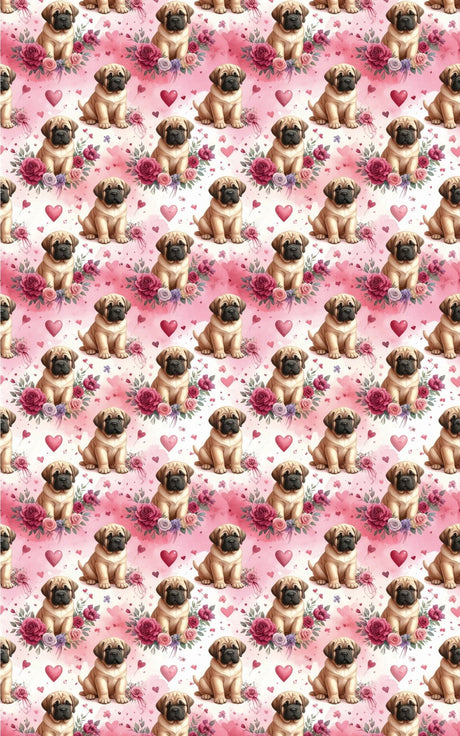 Valentine's Gentle Giants (English Mastiff) Wrapping Paper - London Penny Gift Wrap