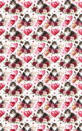 Valentine's Romance (Maine Coon) Wrapping Paper - London Penny Gift Wrap