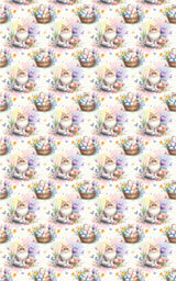 Easter Garden Cats (Exotic Shorthair) Wrapping Paper - London Penny Gift Wrap