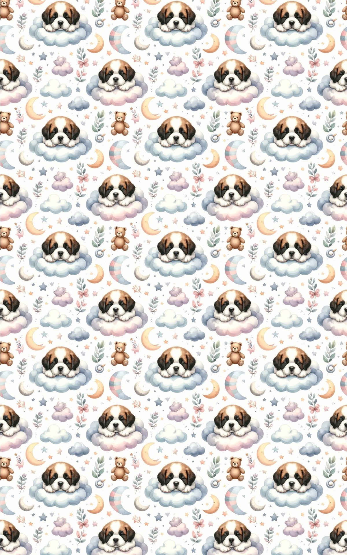 Gentle Giant Nursery (St. Bernard) Wrapping Paper - London Penny Gift Wrap