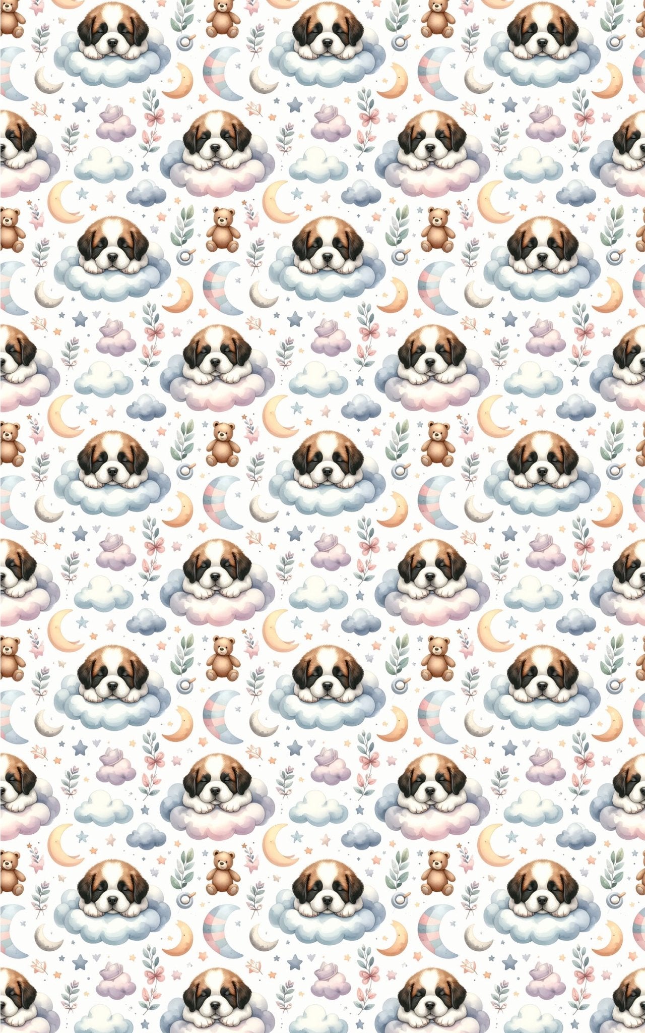 Gentle Giant Nursery (St. Bernard) Wrapping Paper - London Penny Gift Wrap