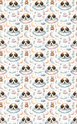 Gentle Giant Nursery (St. Bernard) Wrapping Paper - London Penny Gift Wrap