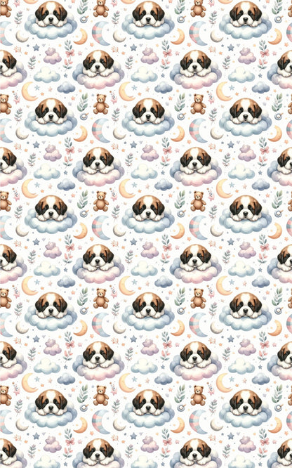 Gentle Giant Nursery (St. Bernard) Wrapping Paper - London Penny Gift Wrap