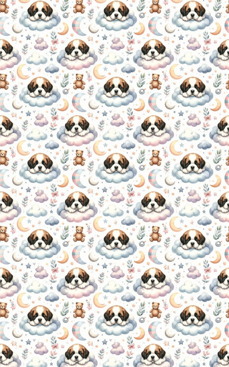 Gentle Giant Nursery (St. Bernard) Wrapping Paper - London Penny Gift Wrap
