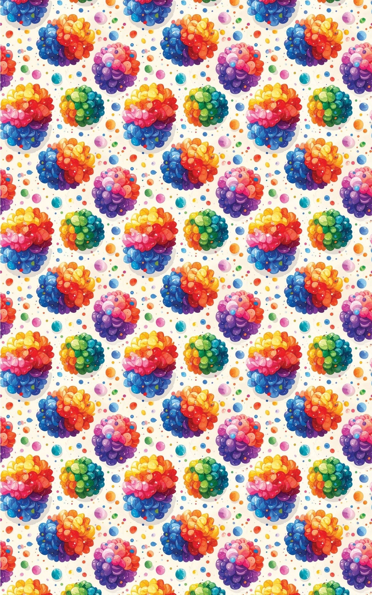 Balloon Confetti Mix Wrapping Paper - London Penny Gift Wrap