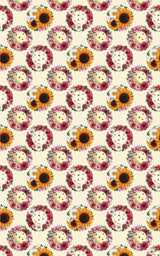 Blooming Pickleball Wreaths Wrapping Paper - London Penny Gift Wrap