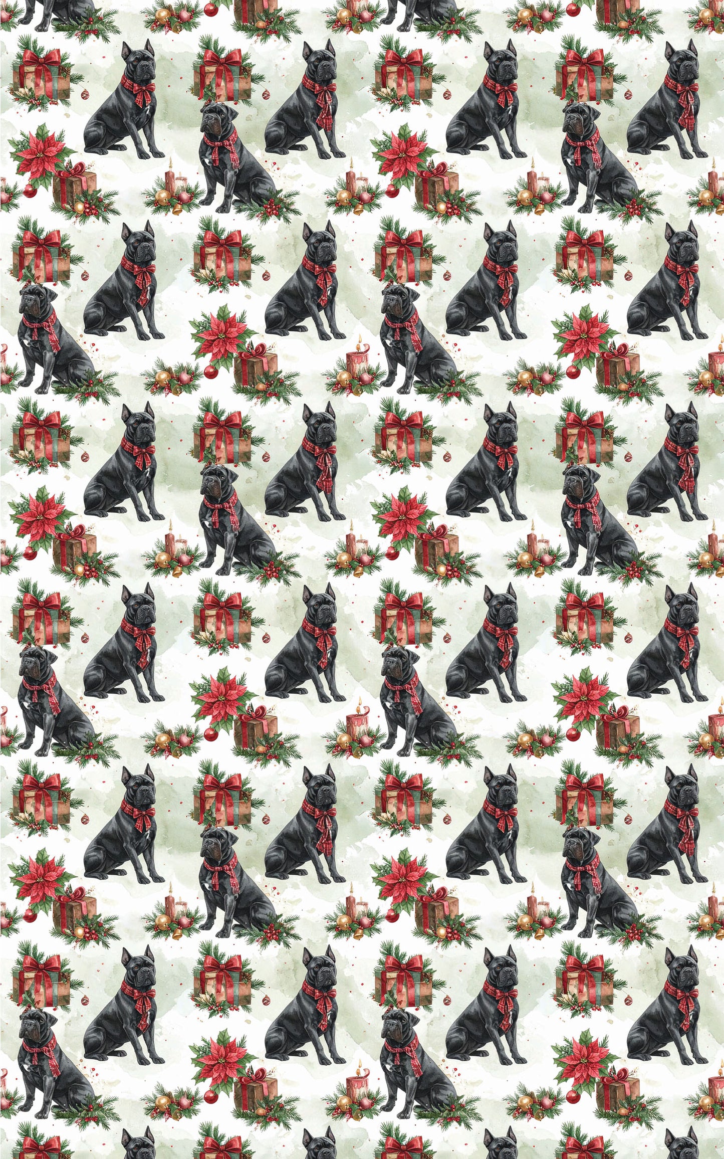 Luxury Holiday Gift Boxes (Cane Corso) Wrapping Paper