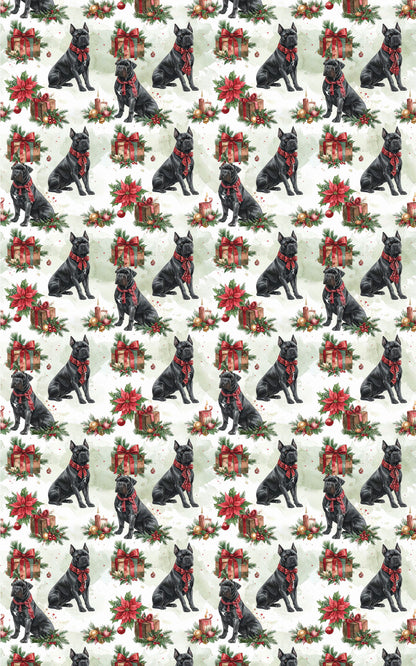 Luxury Holiday Gift Boxes (Cane Corso) Wrapping Paper