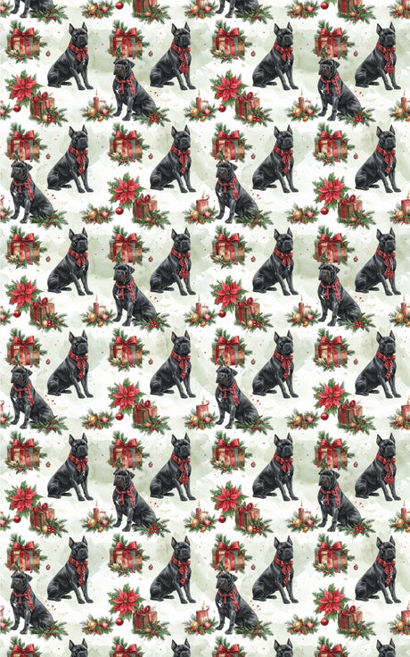 Luxury Holiday Gift Boxes (Cane Corso) Wrapping Paper - London Penny Gift Wrap