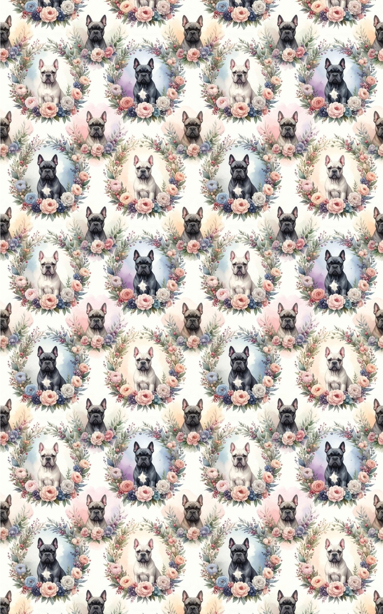 Floral Wreath Collection (Cane Corso) Wrapping Paper - London Penny Gift Wrap