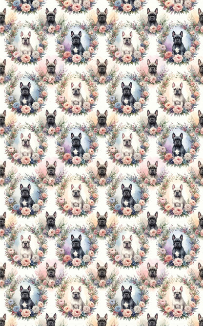 Floral Wreath Collection (Cane Corso) Wrapping Paper - London Penny Gift Wrap