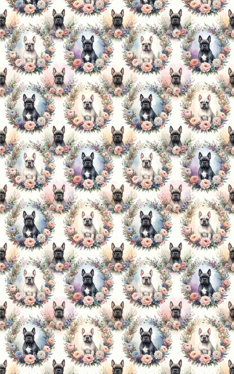 Floral Wreath Collection (Cane Corso) Wrapping Paper - London Penny Gift Wrap