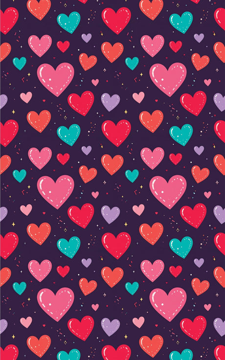 Heart Burst Celebration Wrapping Paper - London Penny Gift Wrap