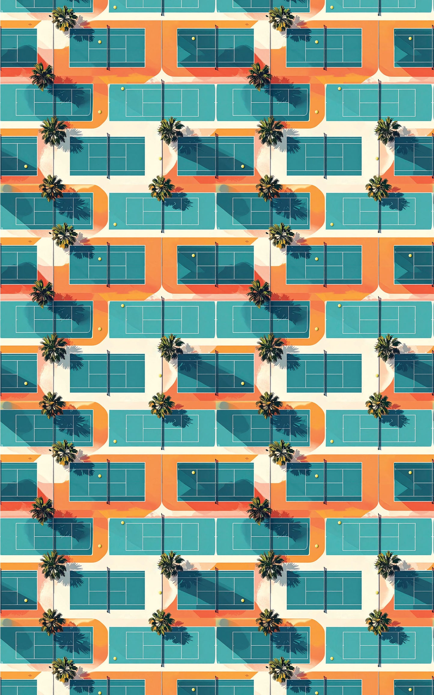 Palm Court Mosaic Wrapping Paper