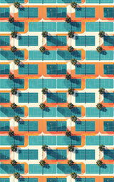 Palm Court Mosaic Wrapping Paper - London Penny Gift Wrap