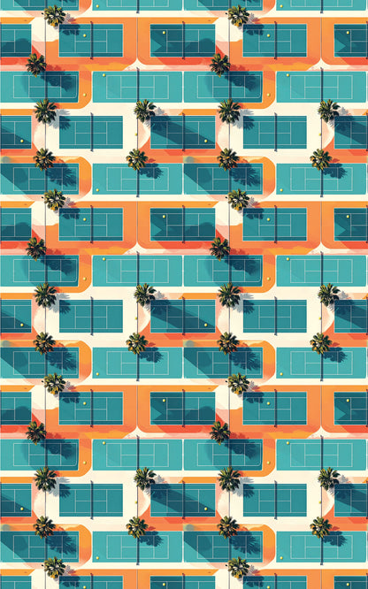 Palm Court Mosaic Wrapping Paper