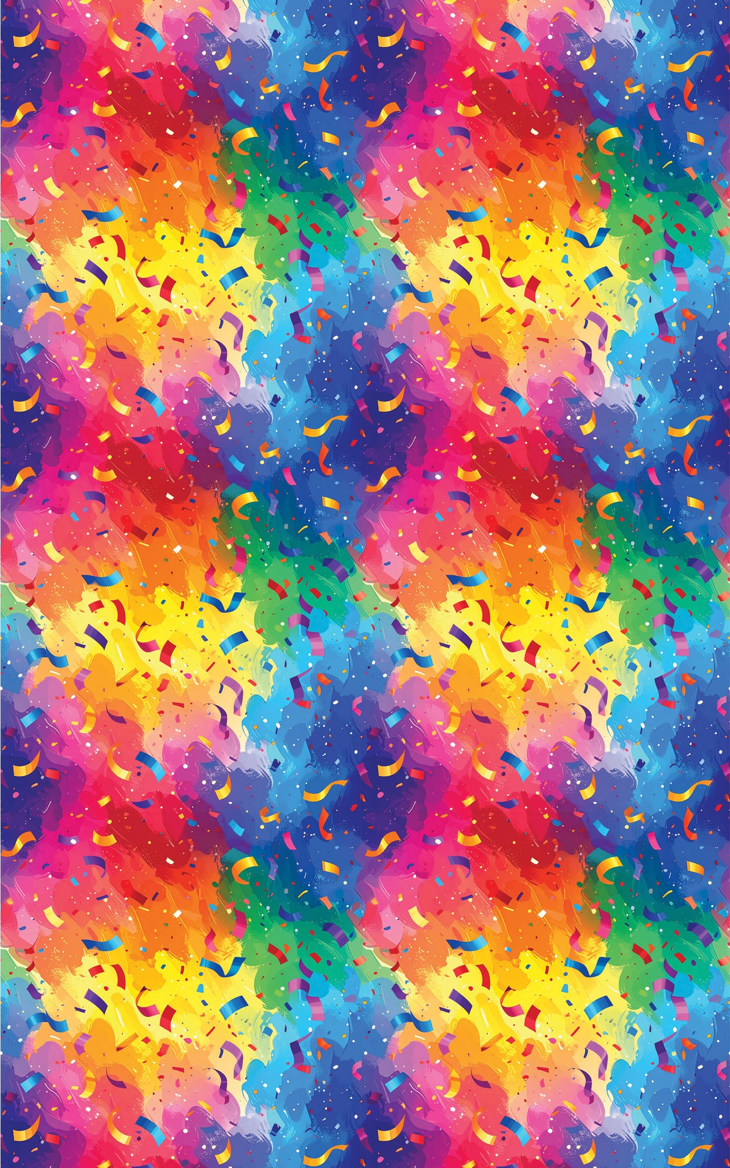 Confetti Storm Celebration Wrapping Paper