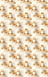 Birthday Baroque Lace Wrapping Paper