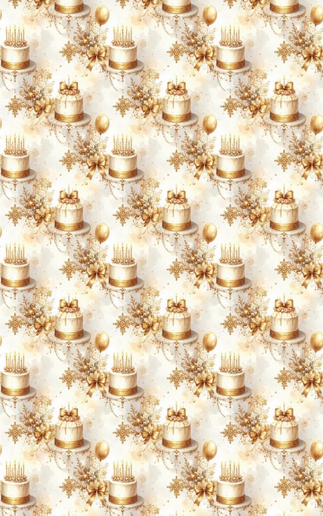 Birthday Baroque Lace Wrapping Paper - London Penny Gift Wrap