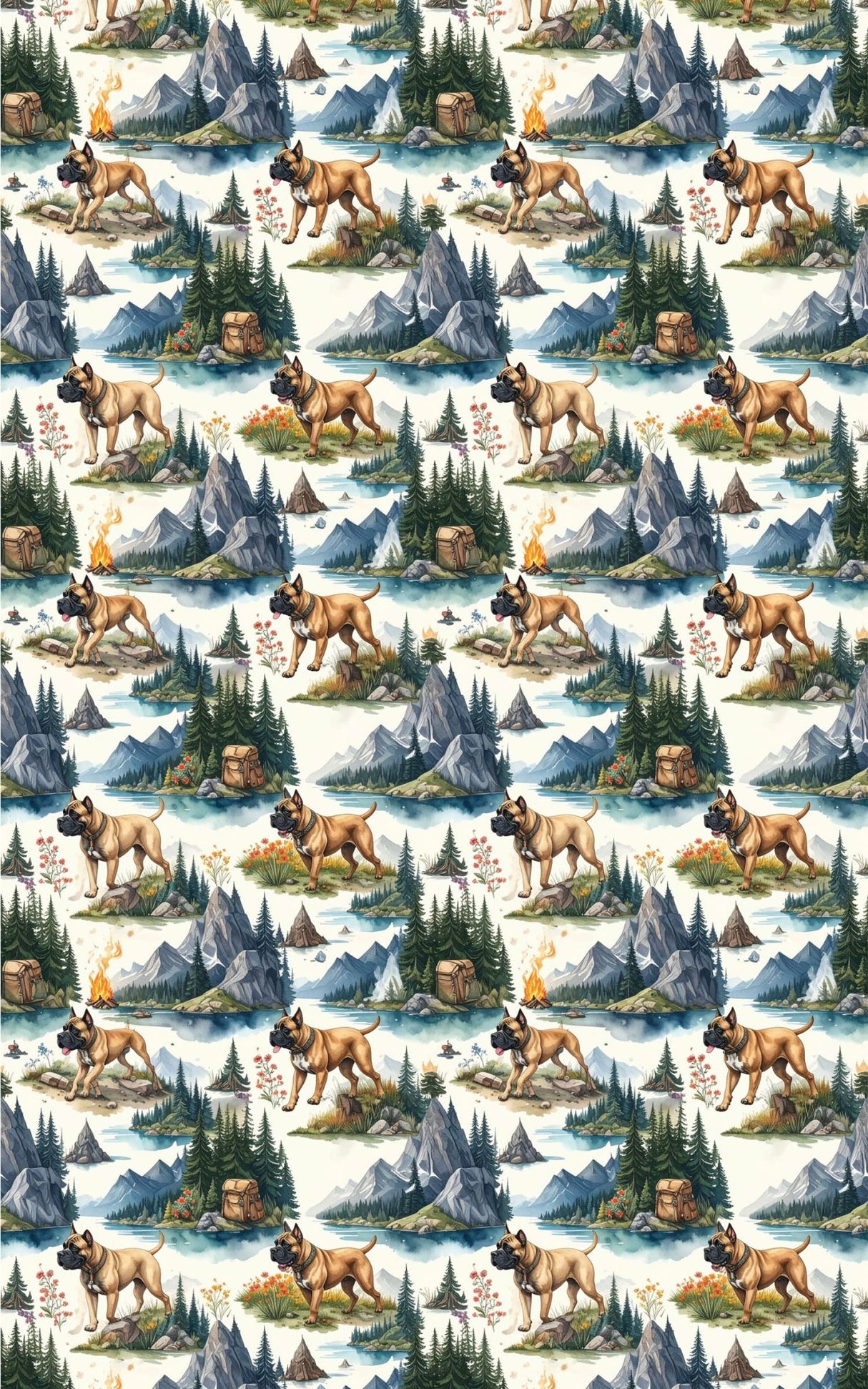 Mountain Adventure (Cane Corso) Wrapping Paper - London Penny Gift Wrap
