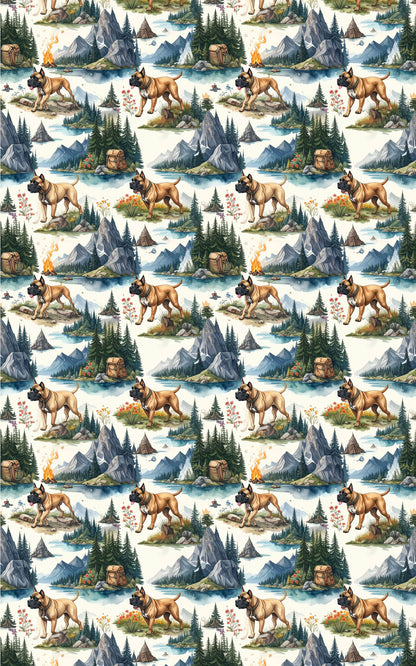 Mountain Adventure (Cane Corso) Wrapping Paper
