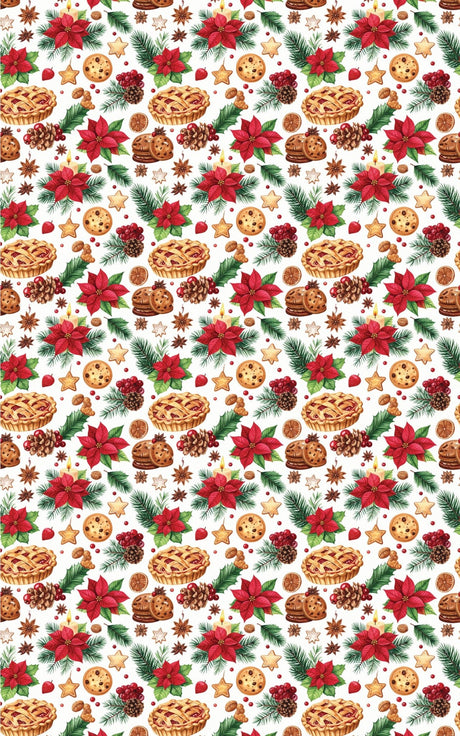LIMITED TIME | Noche Buena Family Feast Glossy Wrapping Paper - London Penny Gift Wrap