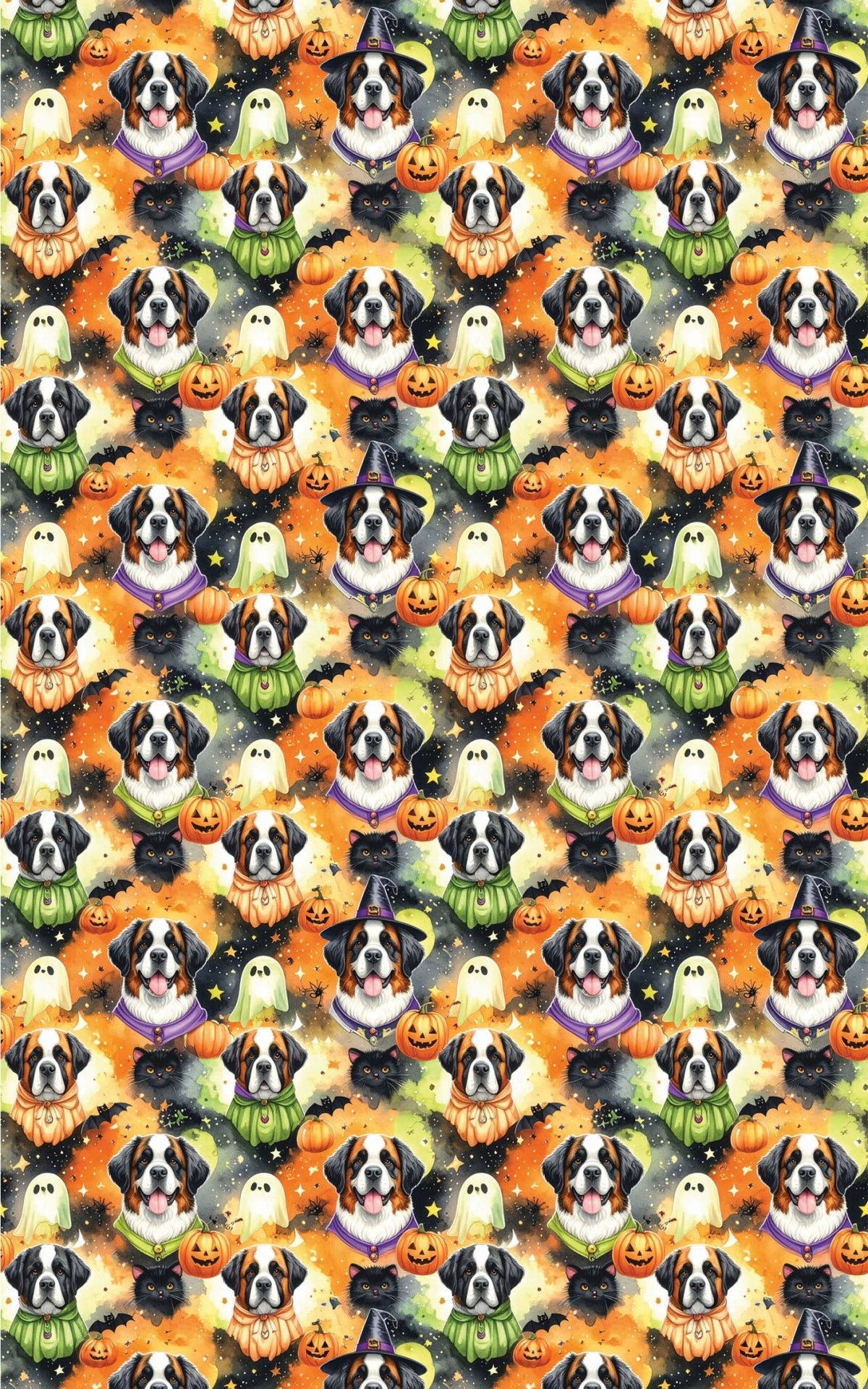 St. Bernard Costume Parade Wrapping Paper - London Penny Gift Wrap