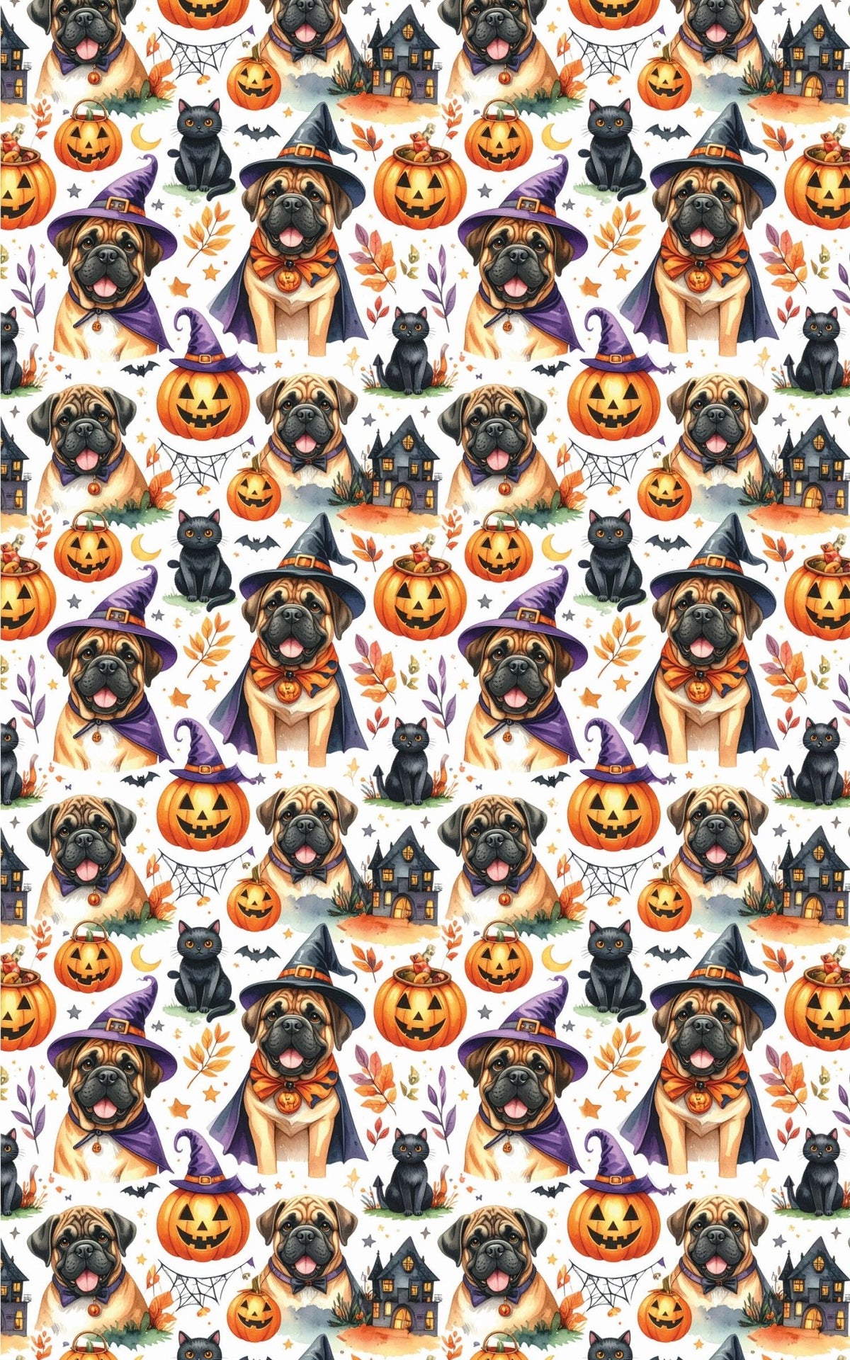Halloween Protectors (English Mastiff) Wrapping Paper - London Penny Gift Wrap